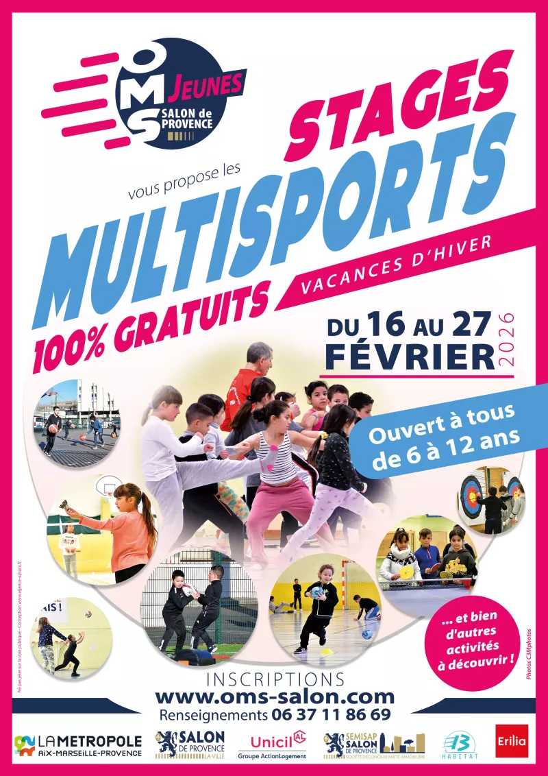 Stage 100% gratuit des vacances d'Hiver 2026